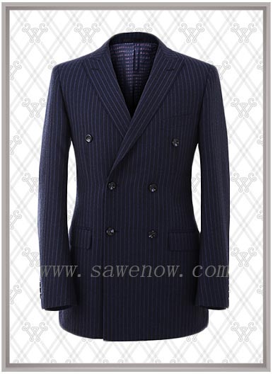 條紋西服套裝SWN84654上衣