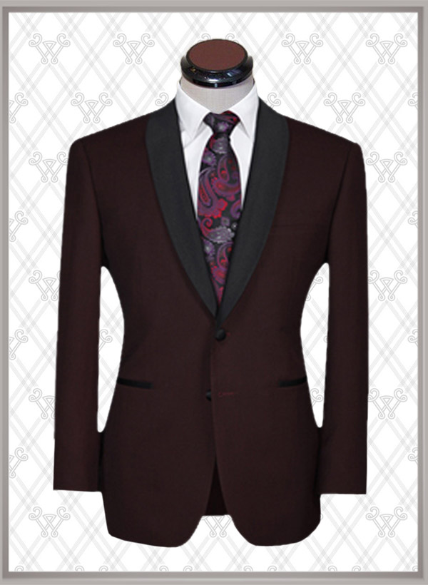 04 結(jié)婚西裝酒紅時尚款